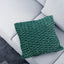Green cushion cover with butterfly smocking design