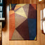 Prism Design Hand-Tufted Wool Carpet with Vibrant Patterns
