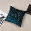 Triangle Embroidered Decorative Turquoise Cushion Cover