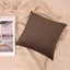 Soft plain brown sofa cushion cover for a cozy and stylish look