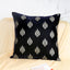 Crown Blue Cushion Cover with Elegant Embroidered Design