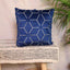 Prism embroidered blue cushion covers with intricate design