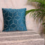 Prism Embroidered Design Blue Cushion Covers