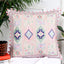 Decorative Embroidered Pink Cotton Cushion Cover