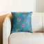 Blossom Blue Handmade Cushion Cover with Elegant Print