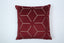 Prism Embroidered Design Red Cushion Cover