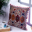 Decorative Embroidered Red Cotton Cushion Cover