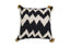 Black Bohemia Zig-Zag Printed Cushion Cover