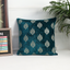 Crown Turquoise Embroidered Decorative Cushion Cover