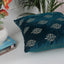 Crown Blue Embroidered Decorative Cushion Cover