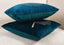 Chinar Embroidered Decorative Turquoise Cushion Cover