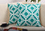 Diamond Cotton Blue Cushion Cover