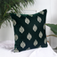 Crown Green Embroidered Decorative Cushion Cover