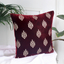 Crown Brown Embroidered Decorative Cushion Cover