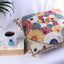 Embroidered multicolor cotton cushion cover with decorative design