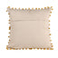 Embroidered multicolor cotton cushion cover with decorative design