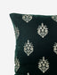 Crown Green Embroidered Decorative Cushion Cover