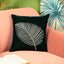 Chinar Embroidered Decorative Turquoise Cushion Cover