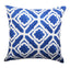 Diamond Cotton Blue Cushion Cover