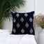 Crown Blue Embroidered Decorative Cushion Cover