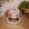 Pink Wooden Stool