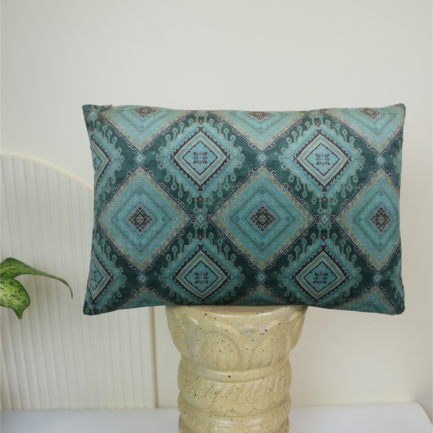 Diamond Design Green Cushion Cover